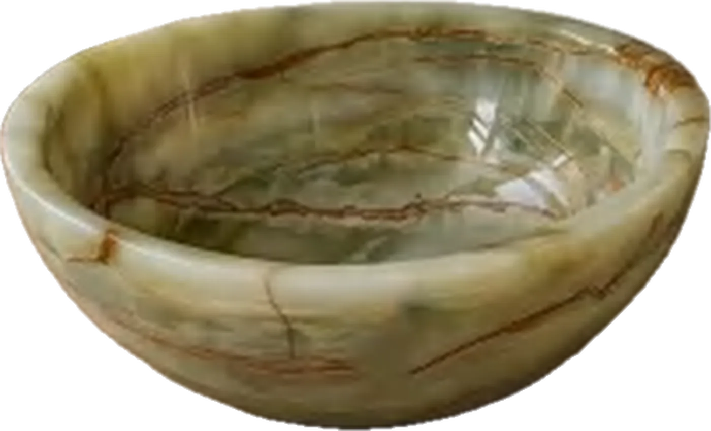 Giada Onyx Vessel Basin, vessel basin in Green Onyx